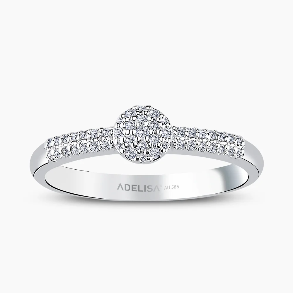 Beyaz Altın 0.22 Karat Pırlanta Yüzük