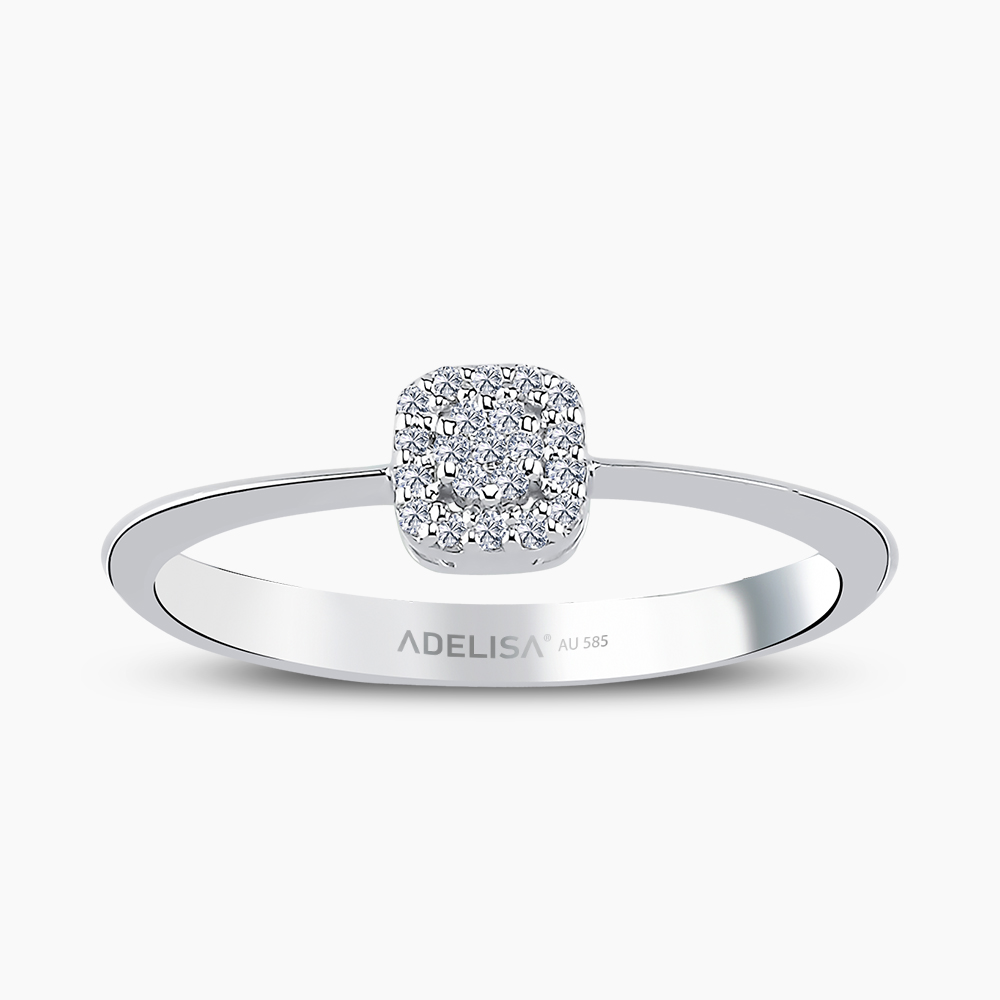 Beyaz Altın 0.09 Karat Pırlanta Yüzük