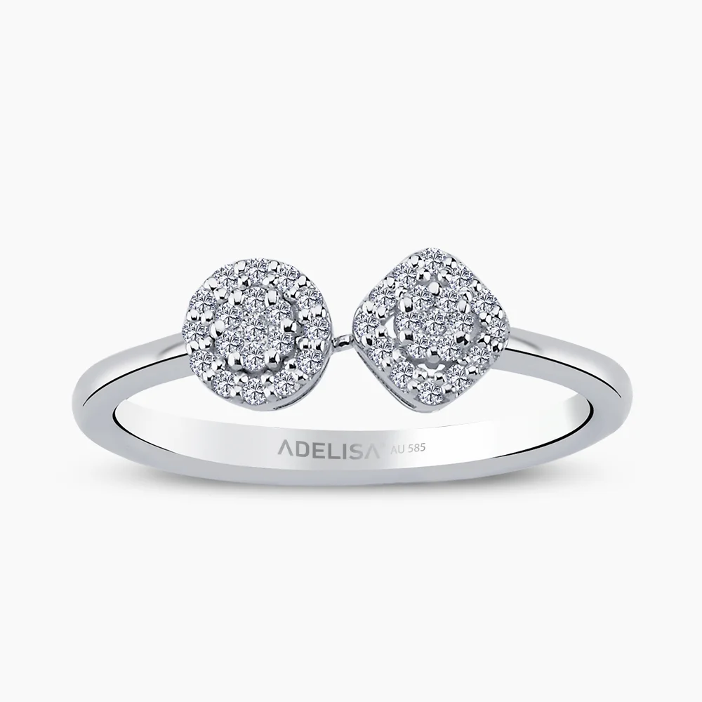 Beyaz Altın 0.19 Karat Pırlanta Yüzük