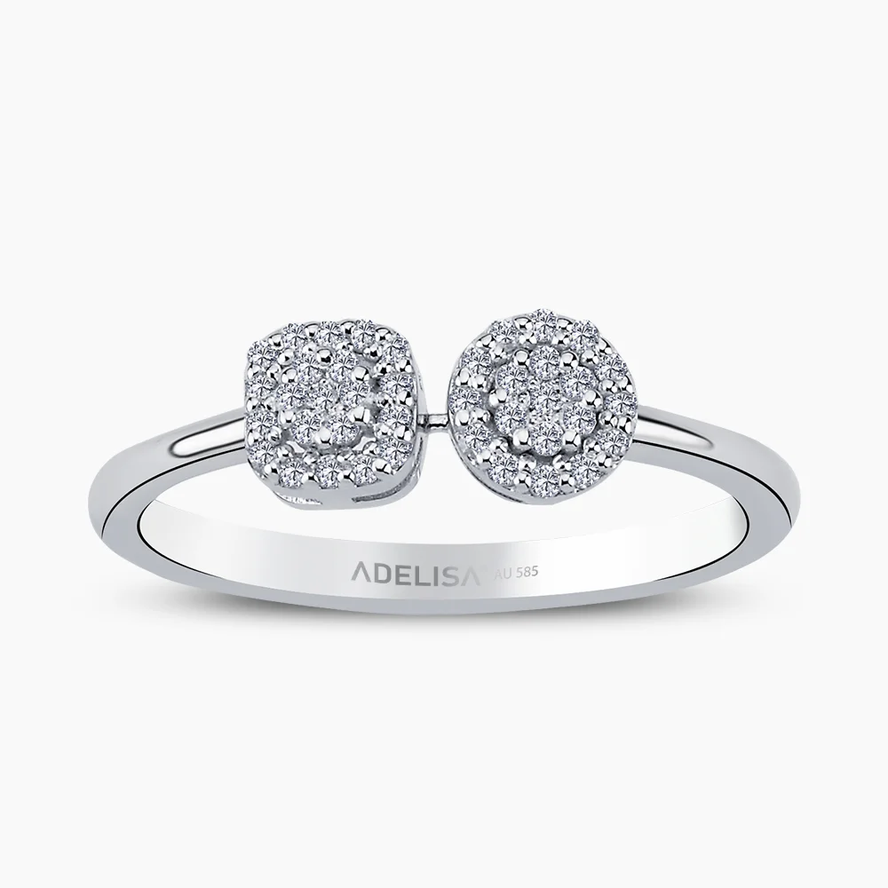 Beyaz Altın 0.18 Karat Pırlanta Yüzük