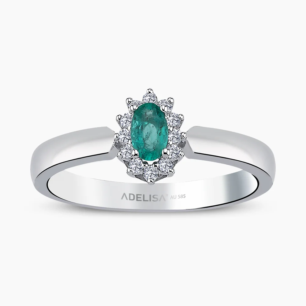 Beyaz Altın 0.10 Karat Pırlanta Yüzük