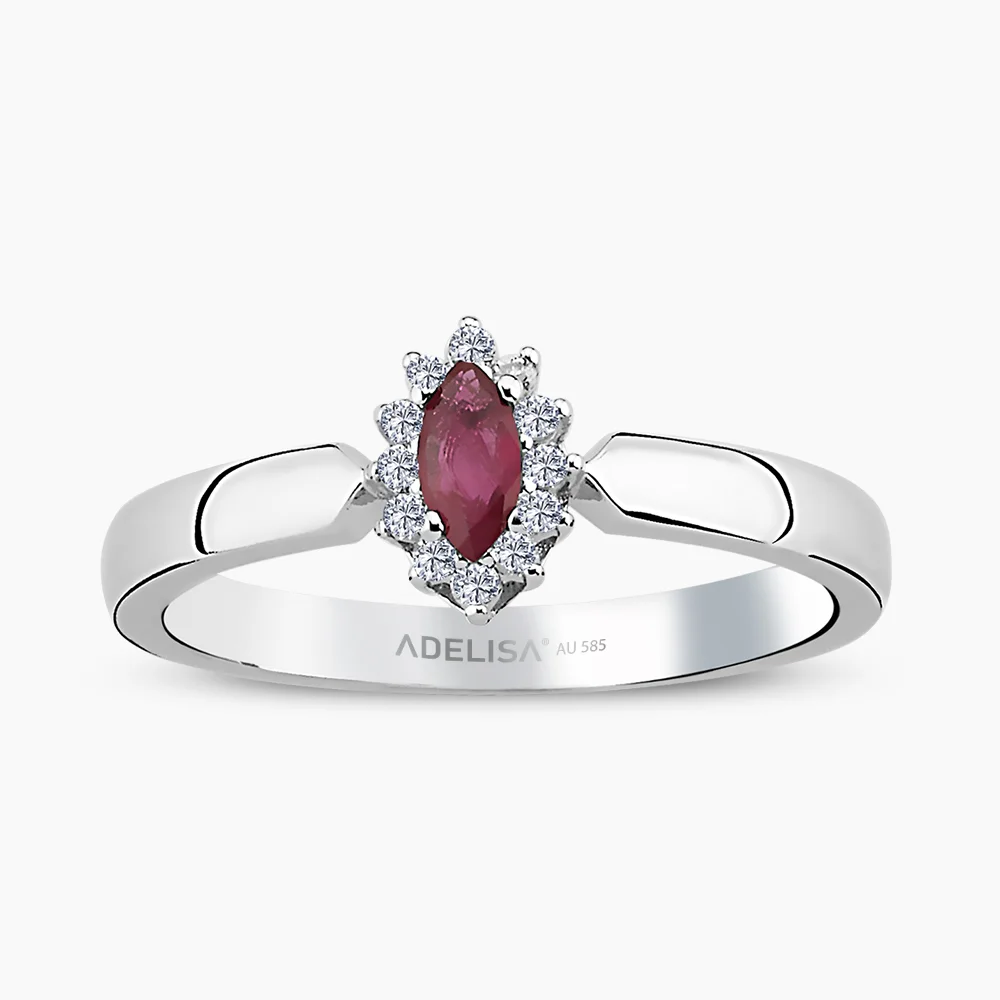 Beyaz Altın 0.10 Karat Pırlanta Yüzük