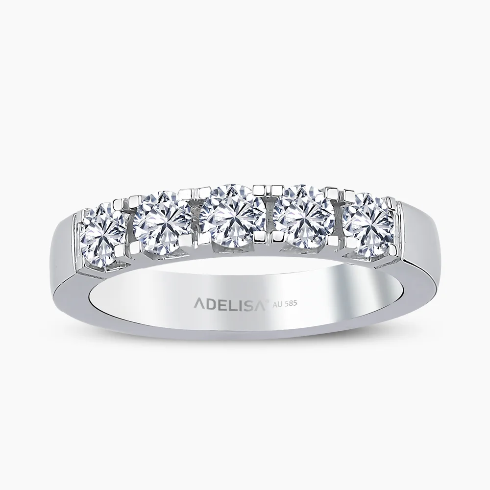 Beyaz Altın 1.00 Karat Beştaş Pırlanta Yüzük